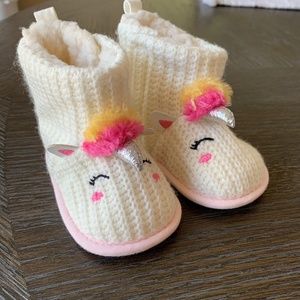 Baby Knit Unicorn Boots